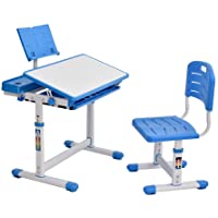 Sararoom Smart Mesa de Estudio para niños- Juego de Escritorio para Niños- Altura Regulable- con Cajón y Ganchos…
